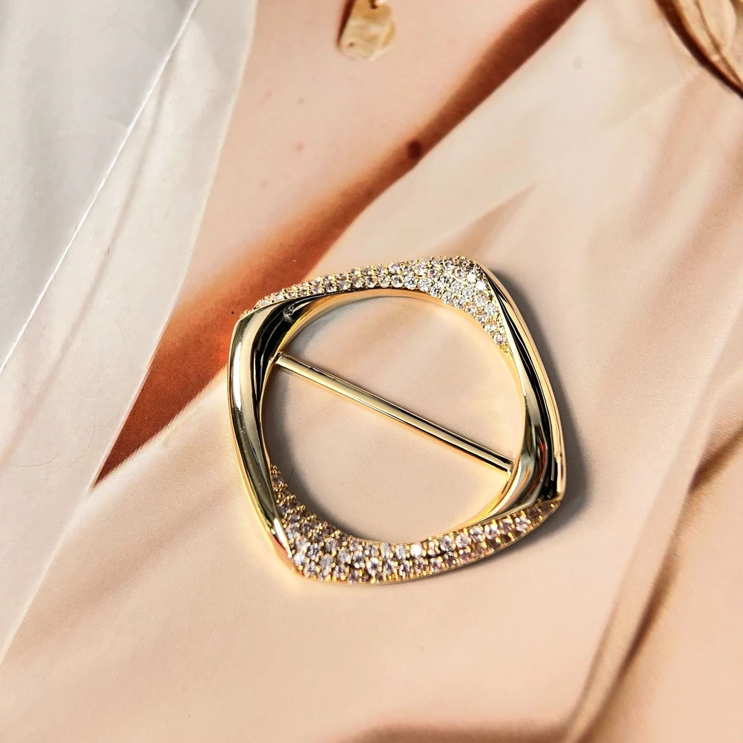 禧娘娘小众优雅复古国风丝巾扣-S2693轻奢时尚