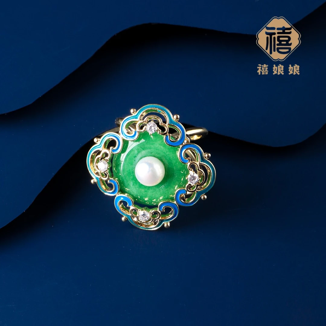 禧娘娘经典时尚轻奢高档胸针-祥云丝巾扣J1586