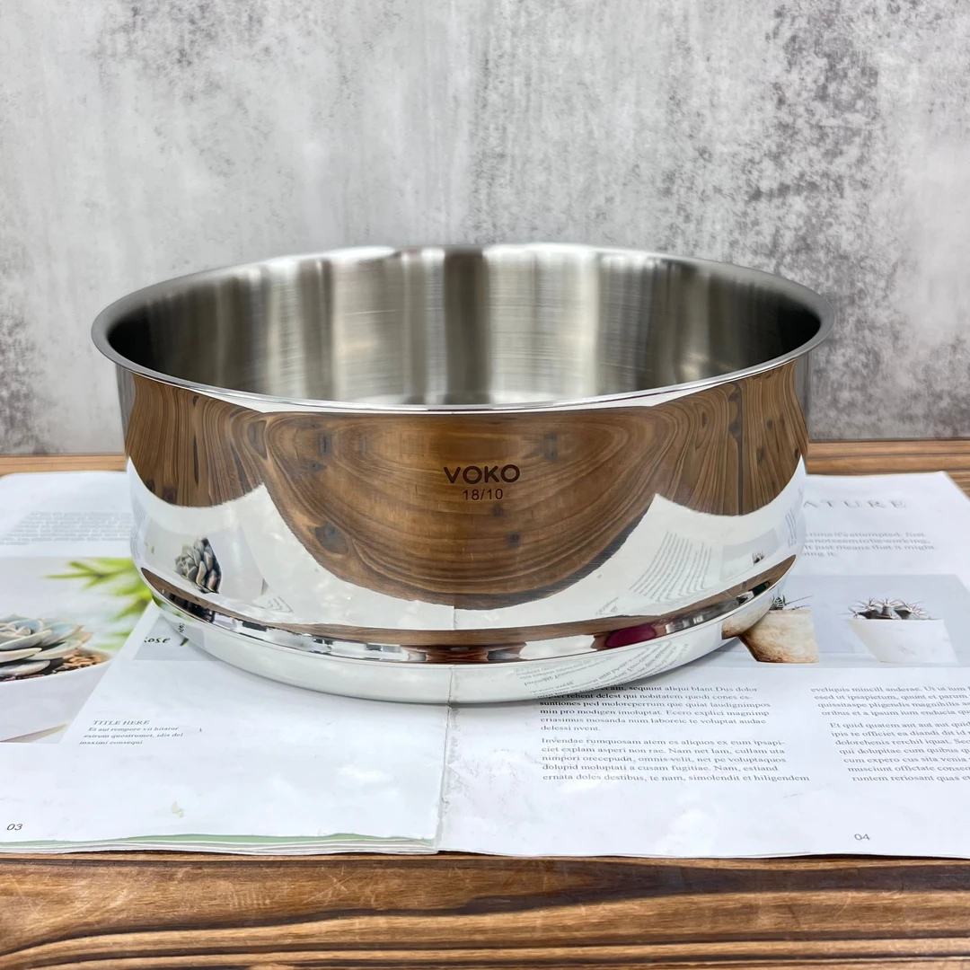 ZT243 VOKO家用不锈钢厨房用蒸屉24*9.5cm 重约430g