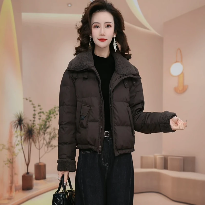 【羽绒服】蔓2024冬季新款时尚显瘦气质减龄百搭加厚保暖羽绒服