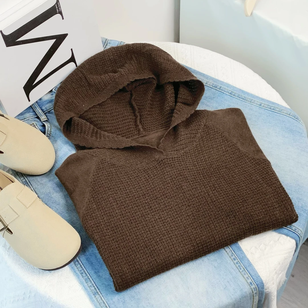 清-玲姐家秋季连帽套头款针织长袖292749