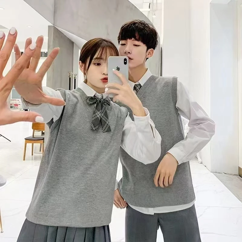 清-玲姐家学院风青春减龄针织马甲背心93478