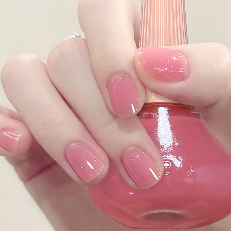 肉粉色指甲油免烤防水快干持久微胶学生少女美甲夏天裸色指甲油