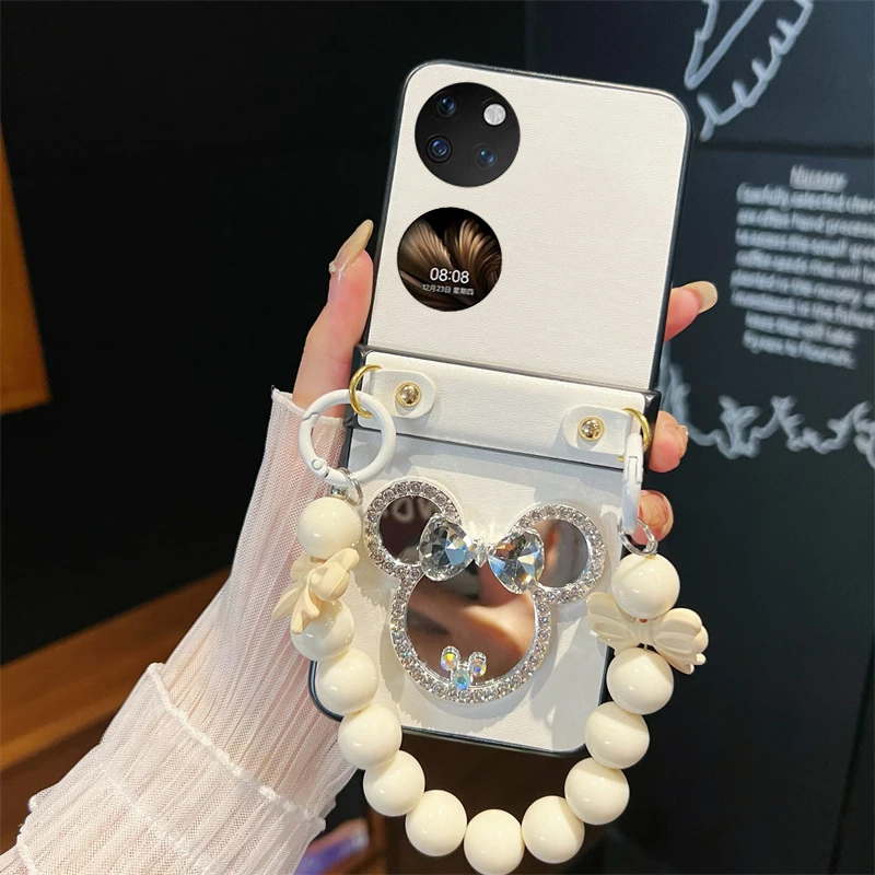 guyo华为pocketS补妆镜子p50pocket折叠屏斜挎绳手提铰链全包p50