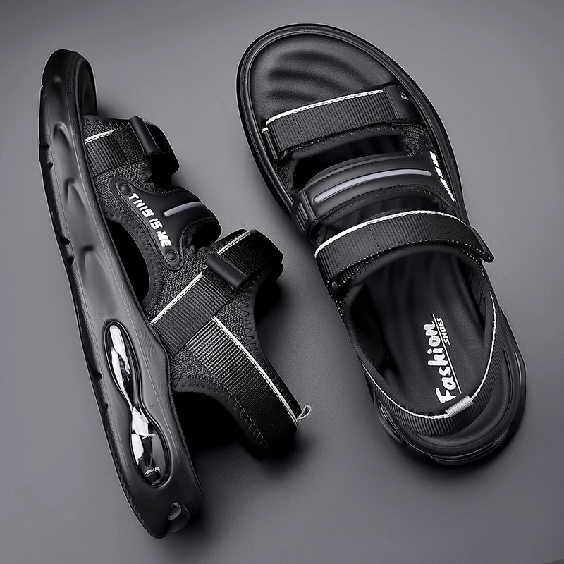 凉鞋男2025新款夏季潮流透气软底防滑运动休闲百搭开车外穿沙滩鞋