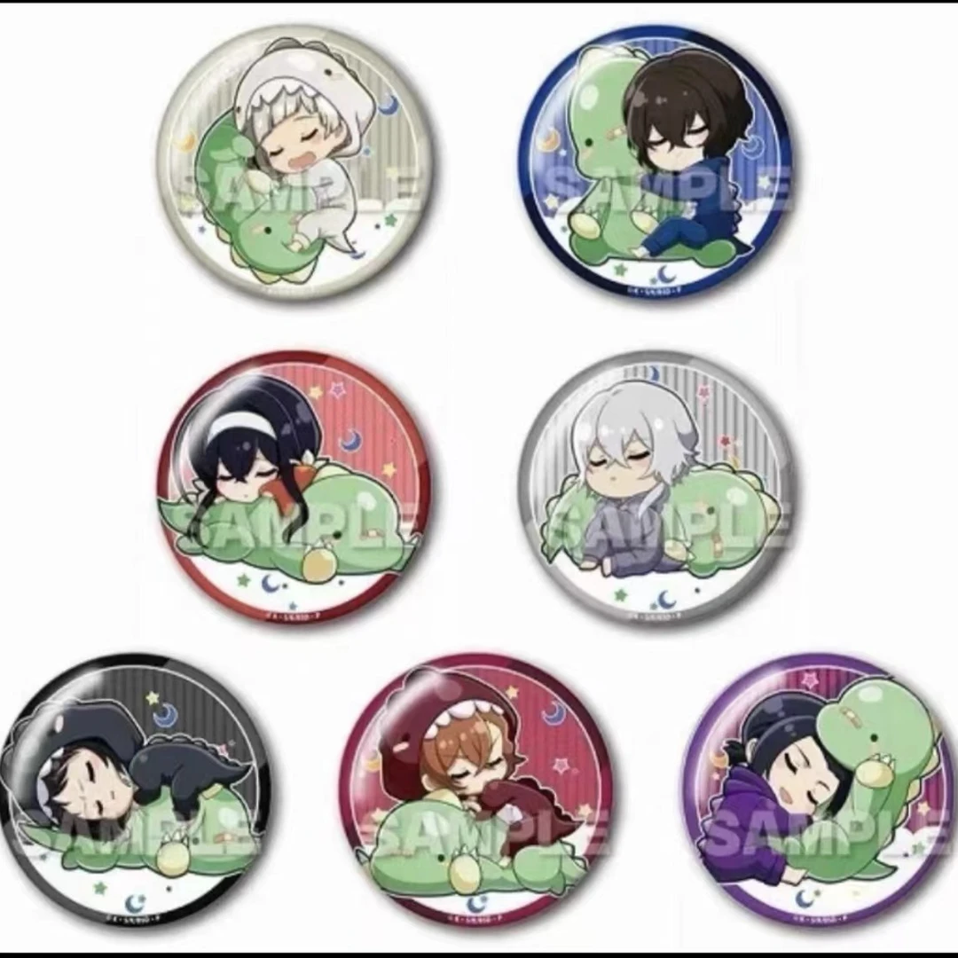 【文豪野犬】Q版恐龙徽章吧唧  盲盒  全7种  （默认代拆➕拆盒）