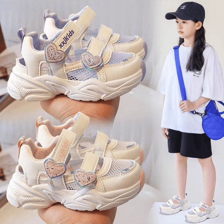 儿童运动凉鞋女小女孩夏款童鞋透气软底休闲女童鞋子防滑夏季软底