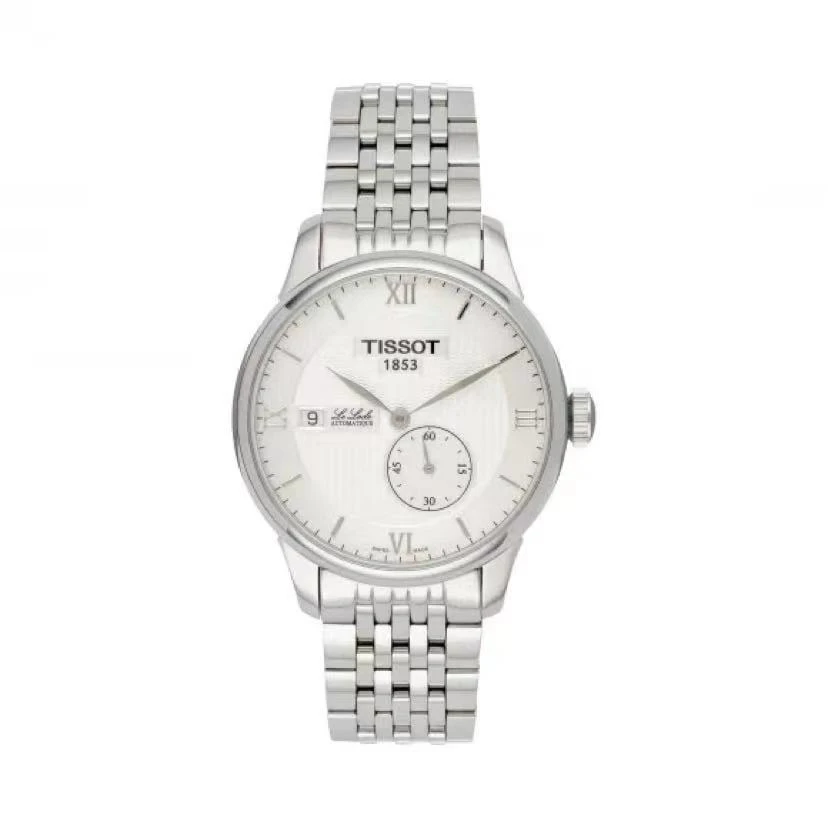 99新 Tissot/天梭 力洛克/名表男款机械白盘小秒针/CJY