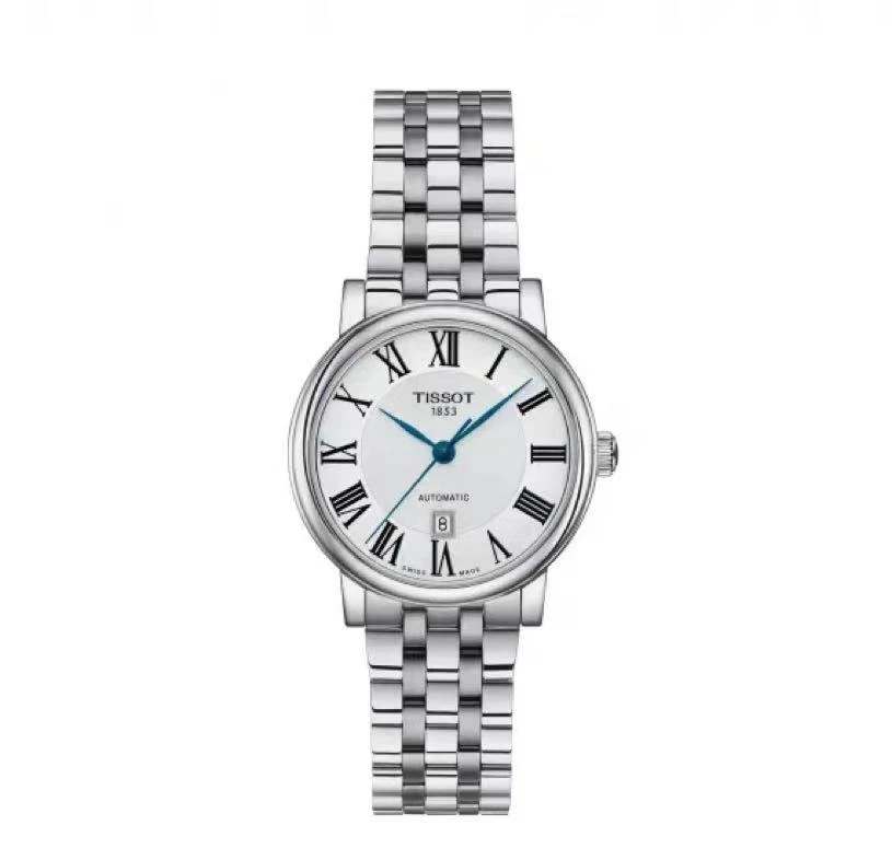 99新 Tissot/天梭 尖货女表/天梭卡森钢带款