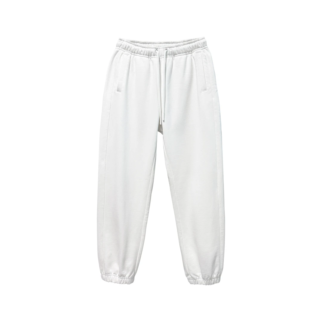 AELE抽绳弹力腰休闲小脚卫裤D 33205