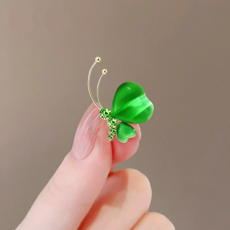 慕然 合金胸针 蝴蝶胸针高档女古典气质胸花旗袍西装别针防走光