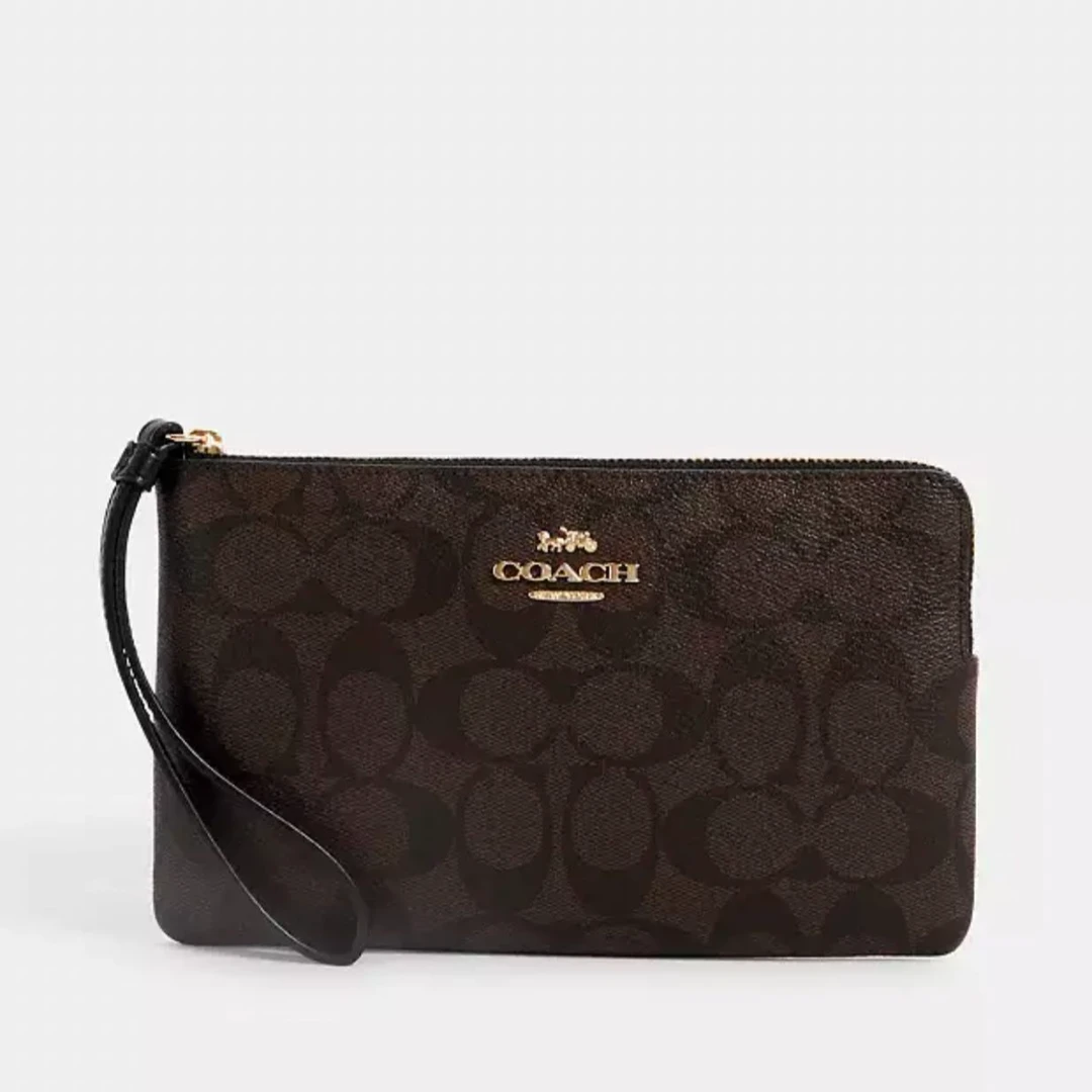 COACH/蔻驰女士LOGO手拿包手腕包CS438（19*12*1cm）