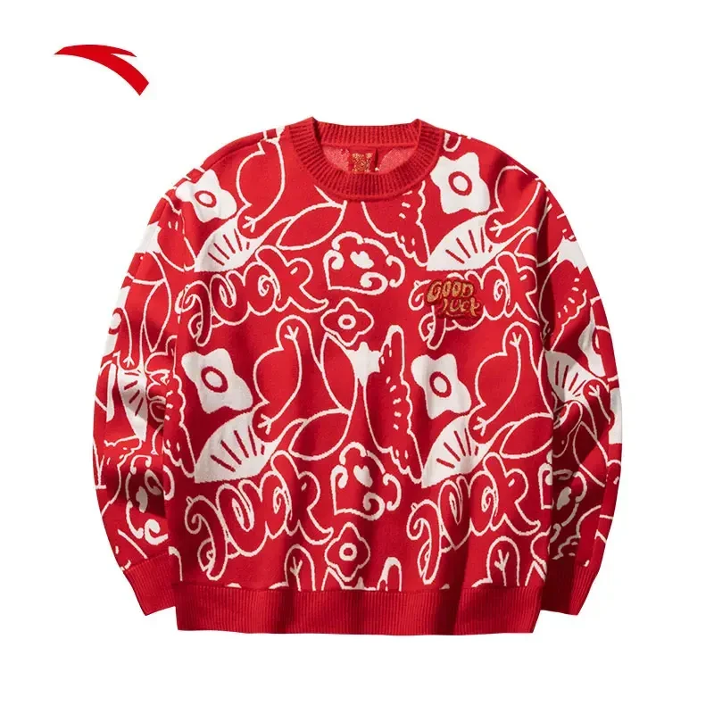 安踏好事发生女编织衫2025年春季新款休闲运动上衣162518731-LL