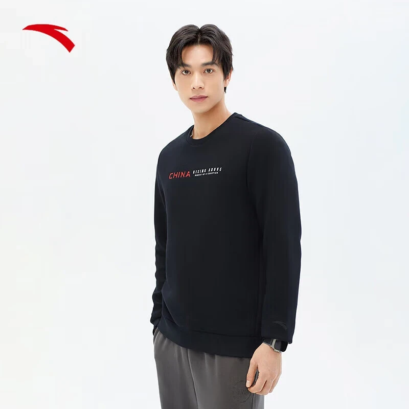 【ANTA CHN】安踏套头卫衣春季新款男士圆领上衣/152417717-LL