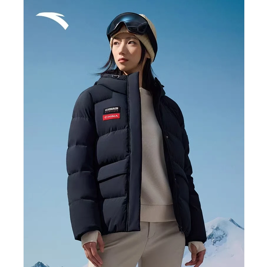 安踏CHN系列【中国冰雪】安踏好羽绒女保暖运动羽绒服 162447904-LL