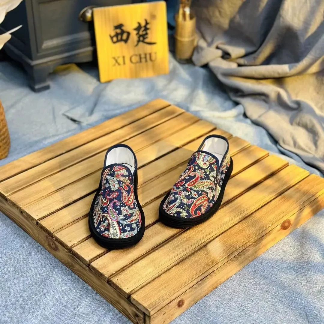 【腰果花】中国风国潮透气舒适养脚纯手工千层底布鞋民族风