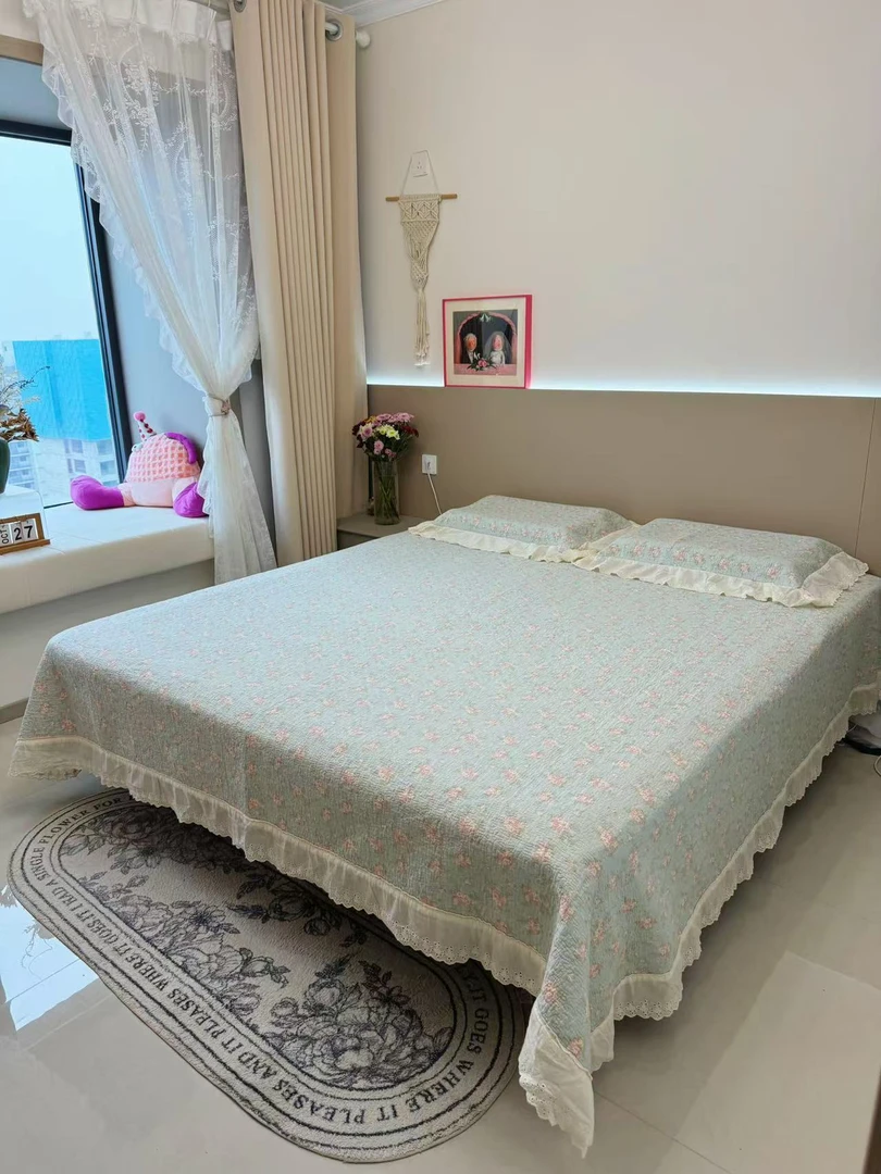 【韩同学】 2024新款韩版双层纱全棉法式大花边填充棉花床盖三件套