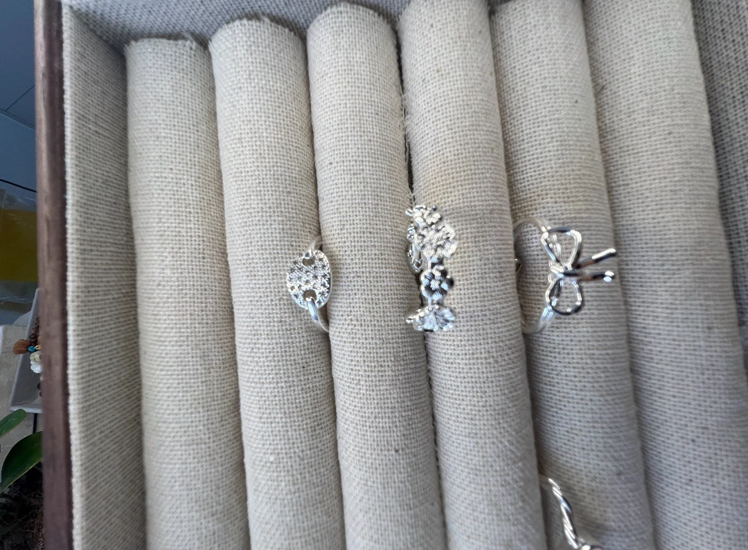 铜合金戒指 小众缠绕开口戒可调节女高级感指戒简约2058