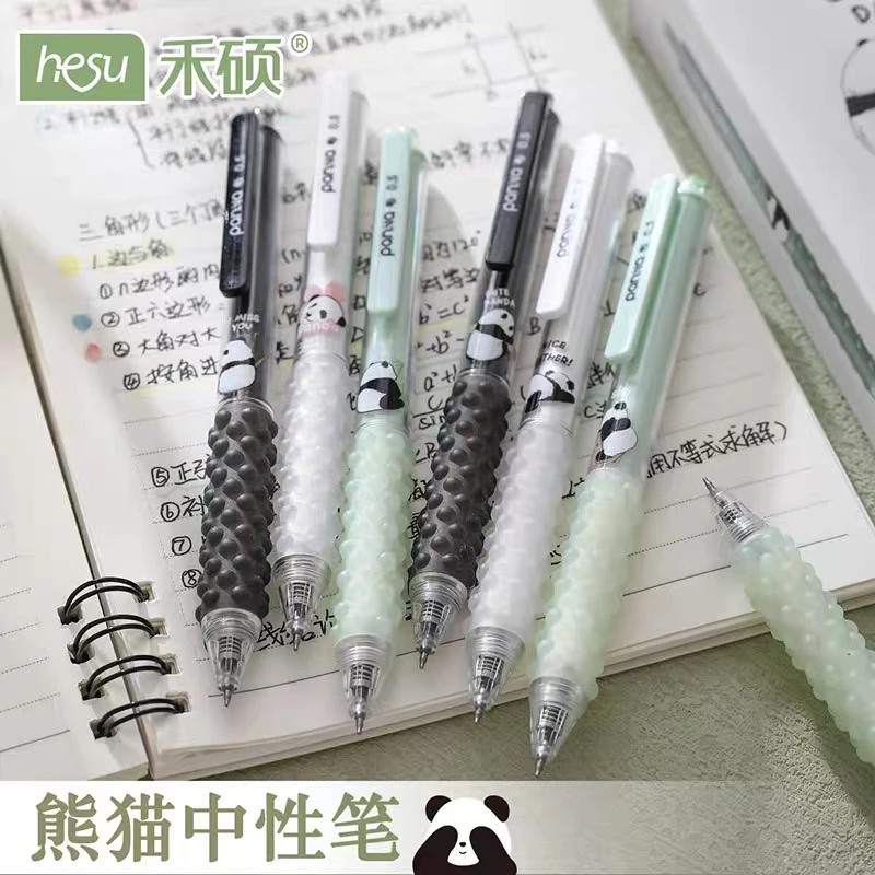 PD4056熊猫按摩护套中性笔