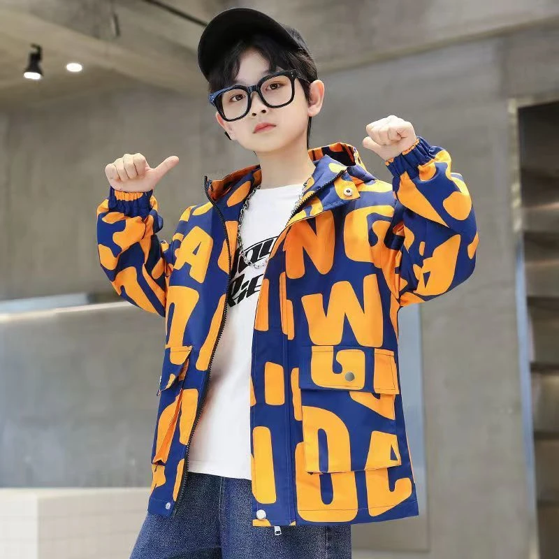 【新疆包邮】2024新款男童新款外套春秋冬款夹棉中厚款中大童二棉