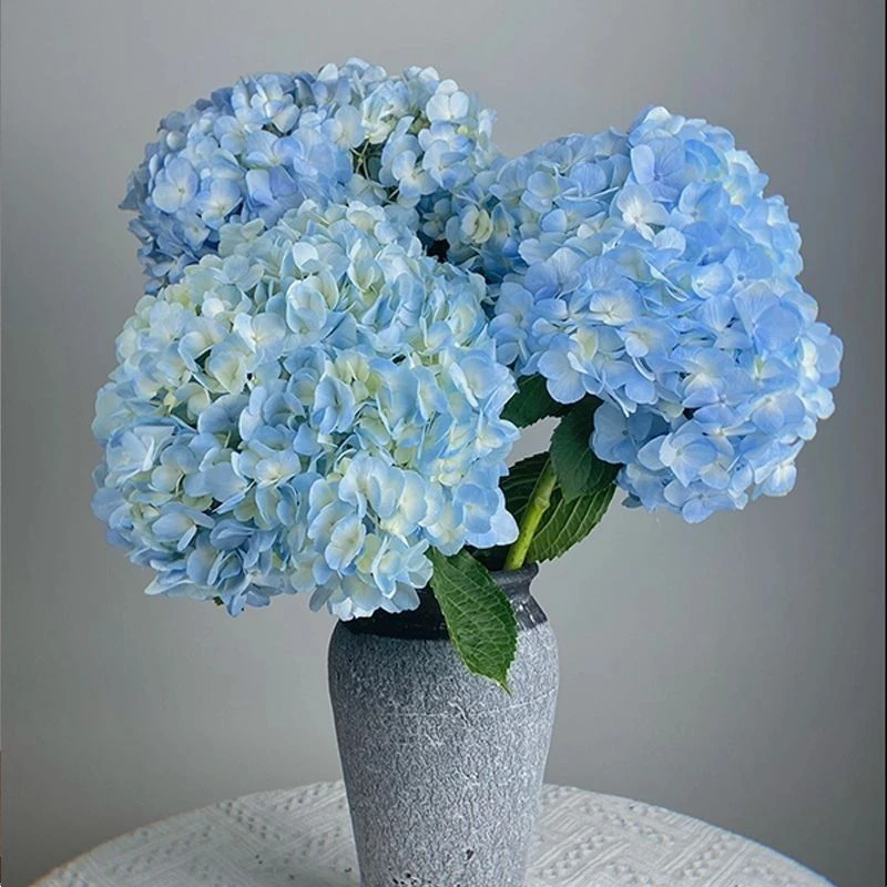 绣球花仿真花束假花客厅餐桌陶瓷花瓶花艺摆件装饰摆设拍照道具