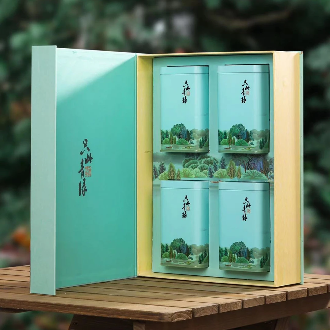 【只山青绿】 碧螺春新茶 绿茶芽头料 一斤装 4罐茶