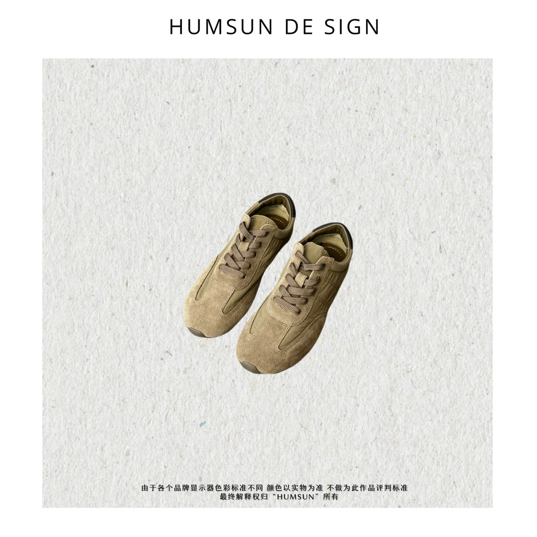 HUMSUN/禾木笙   欧美小众设计MD/高品质复古拼接德训鞋 24E956