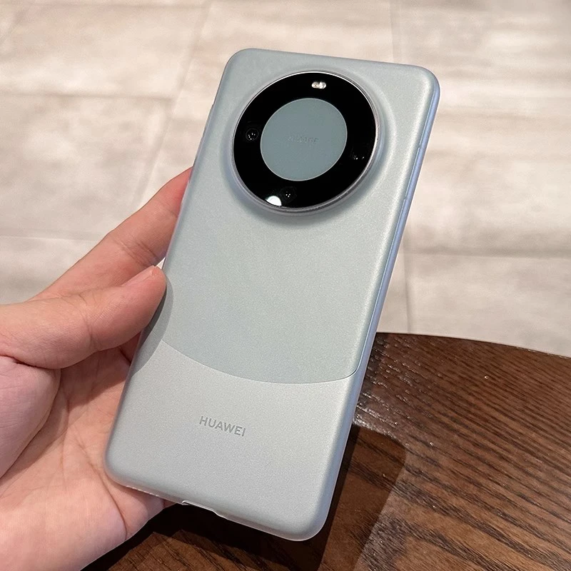 适用华为mate60pro手机壳新款磨砂超薄透明mt50pro简约男女高级感