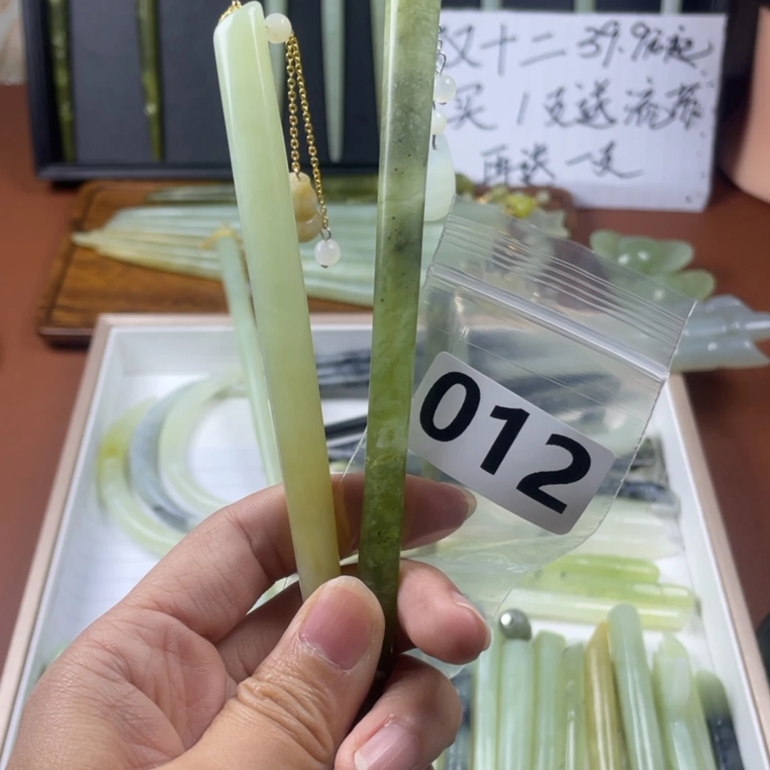 【闪购商品】蛇纹石玉发饰合金圈**圆