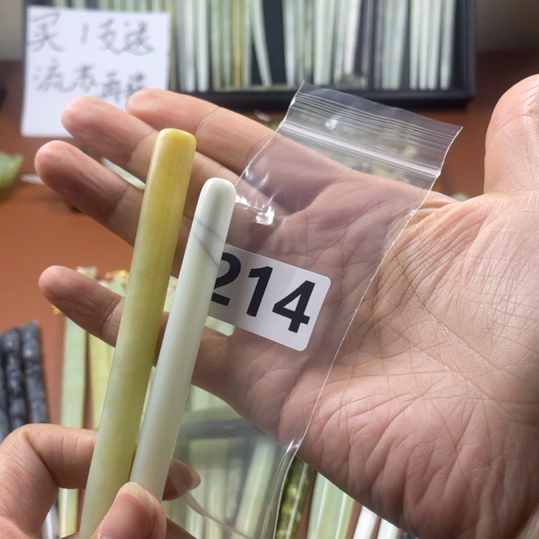 【闪购商品】蛇纹石玉发饰合金S**N