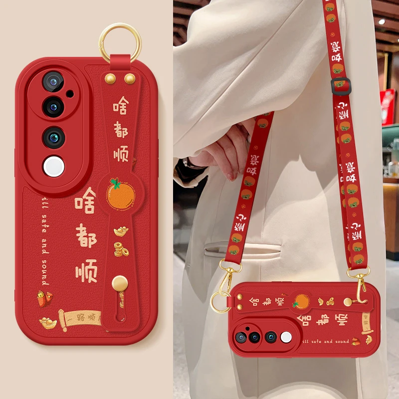 vivos19手机壳新款斜挎腕带挂绳s19pro全包防摔保护套硅胶软壳女