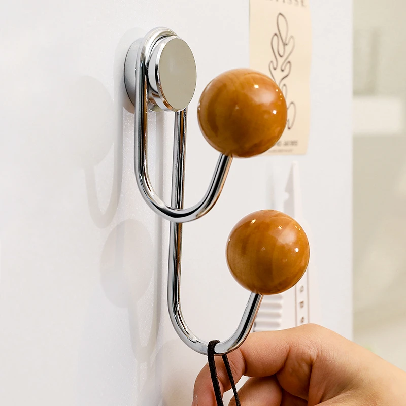 圆球冰箱磁吸挂钩免打孔高端专用强力可无痕磁铁门后收纳挂钩免钉