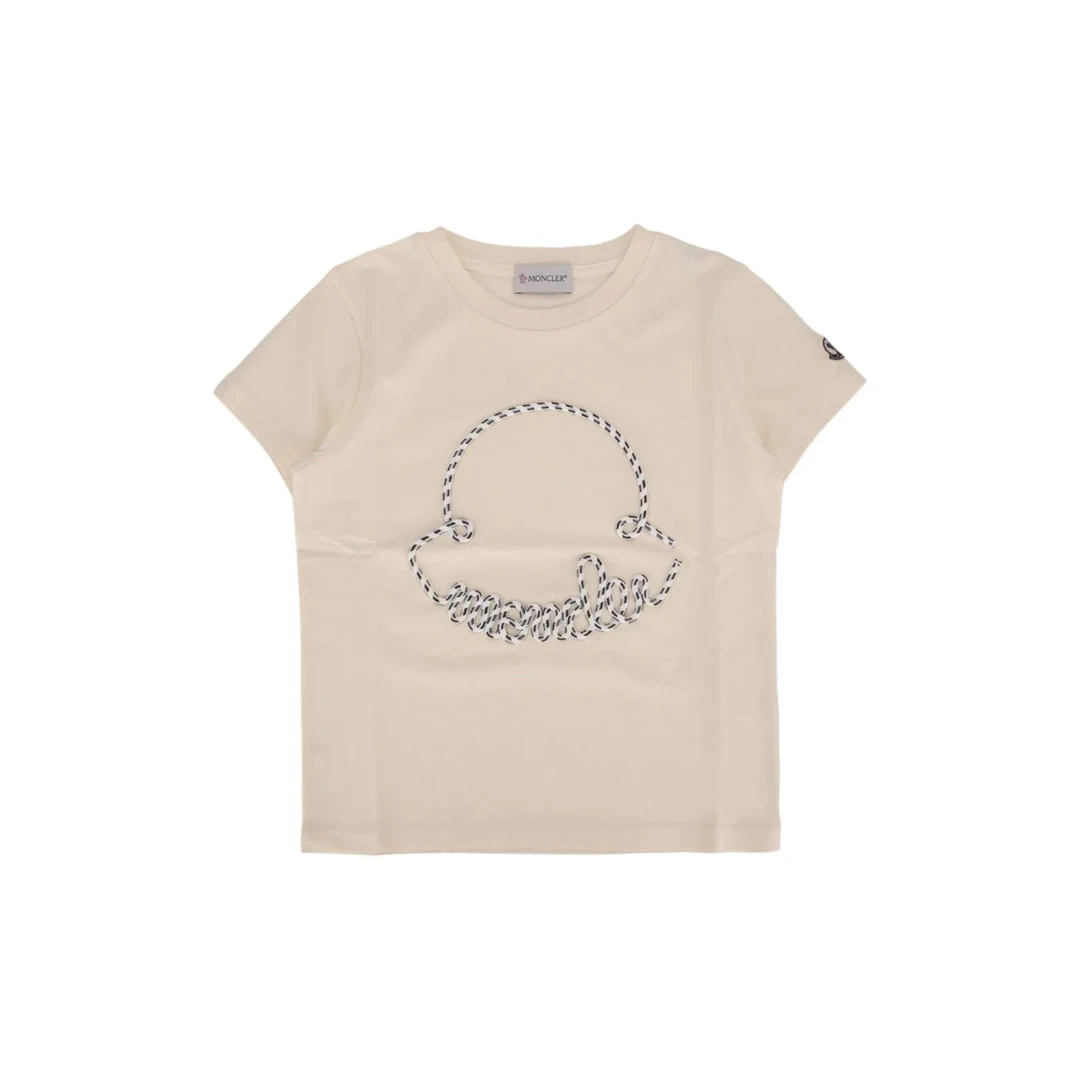 奢邦/Moncler盟可睐 图案印花圆领短袖T恤 黄色