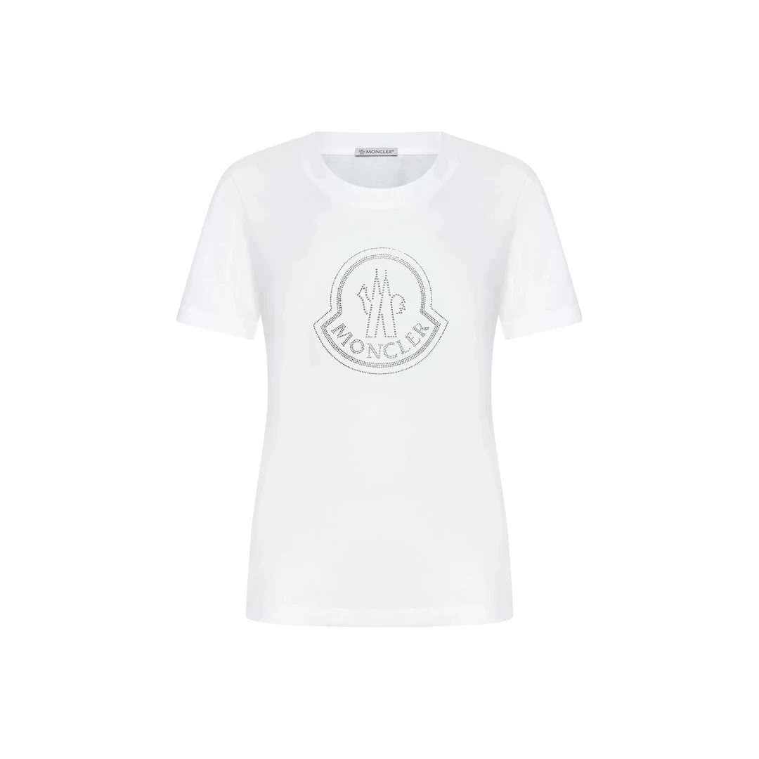 奢邦/ Moncler盟可睐 字母徽标印花圆领短袖T恤 女款
