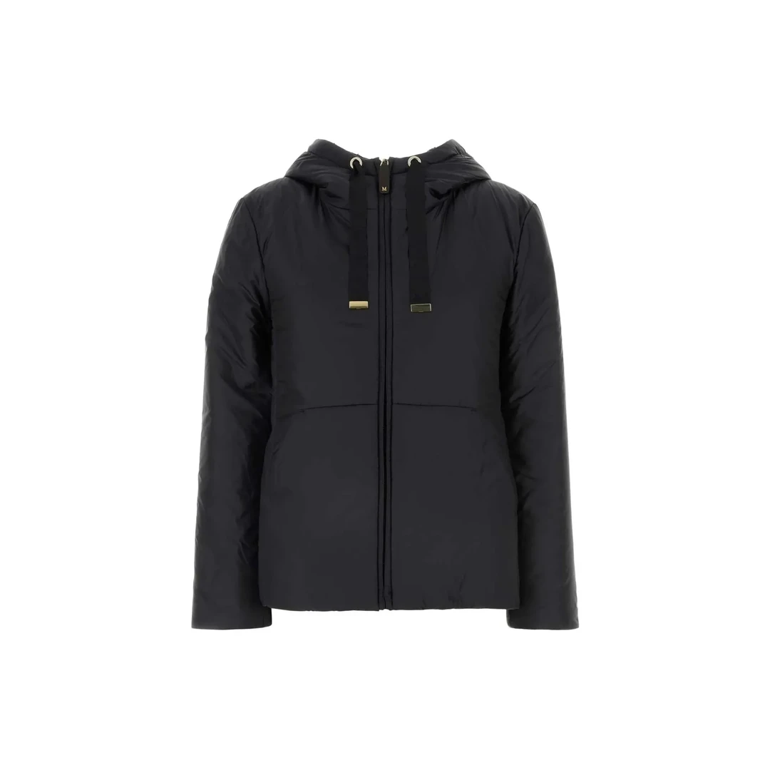 奢邦/MAXMARA THE CUBE Flinn 双面加绒连帽长袖夹克 女款 黑色