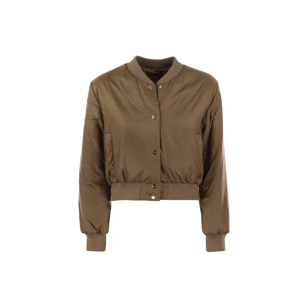 奢邦/Max Mara The Cube 纯色防水飞行夹克 女款 GREENBI