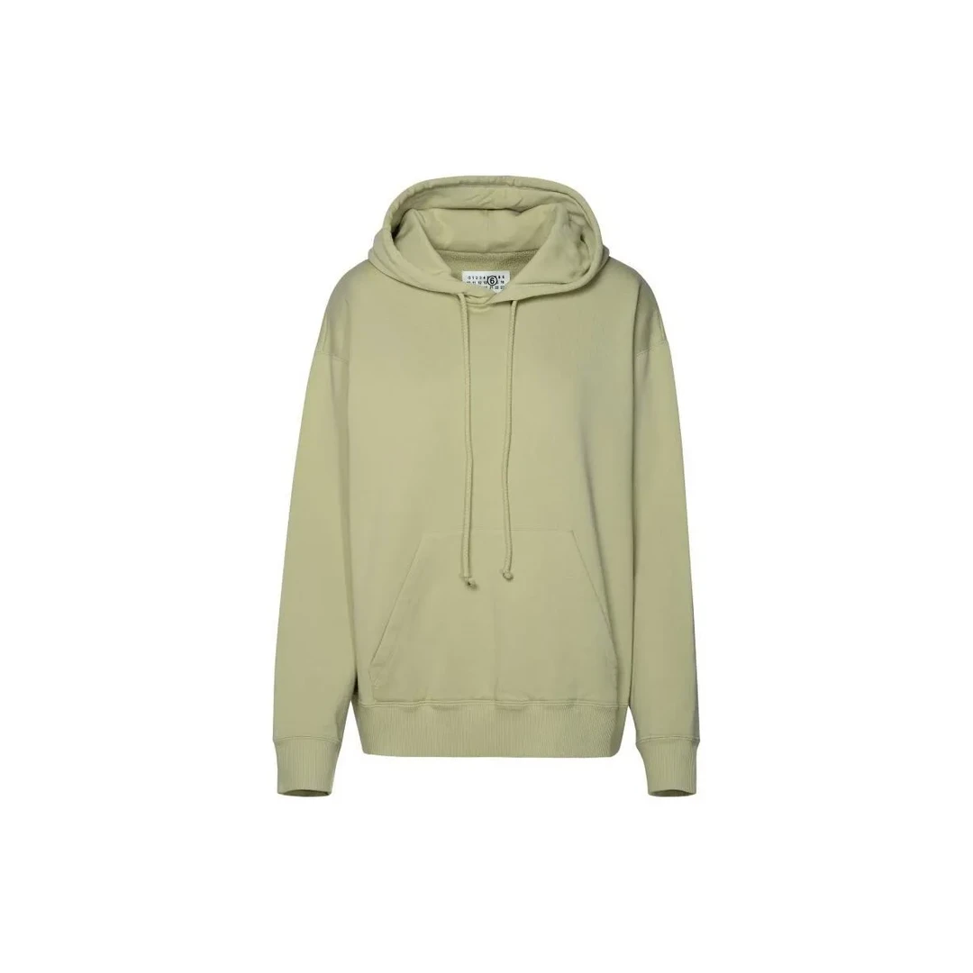 奢邦/MM6 Maison Margiela 后背Logo贴花连帽套头长袖卫衣女款