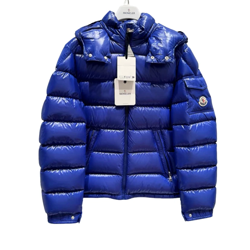 奢邦/Moncler盟可睐冬季经典大童maya漆面短款连帽羽绒服