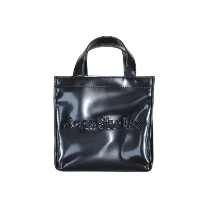 奢邦/Acne Studios 徽标光面纹理托特包Tote包购物袋斜挎手提包