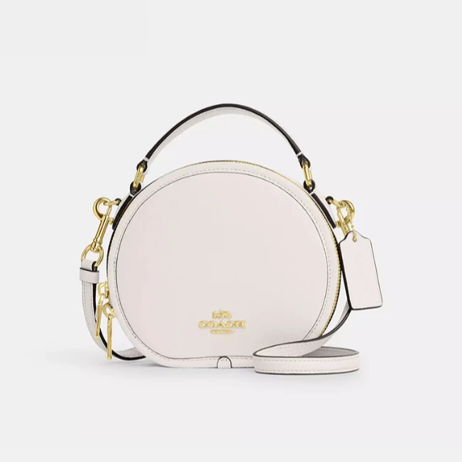 COACH/蔻驰 奥莱Canteen圆饼盒子斜挎手提包CO987 17*15.5*6.5cm