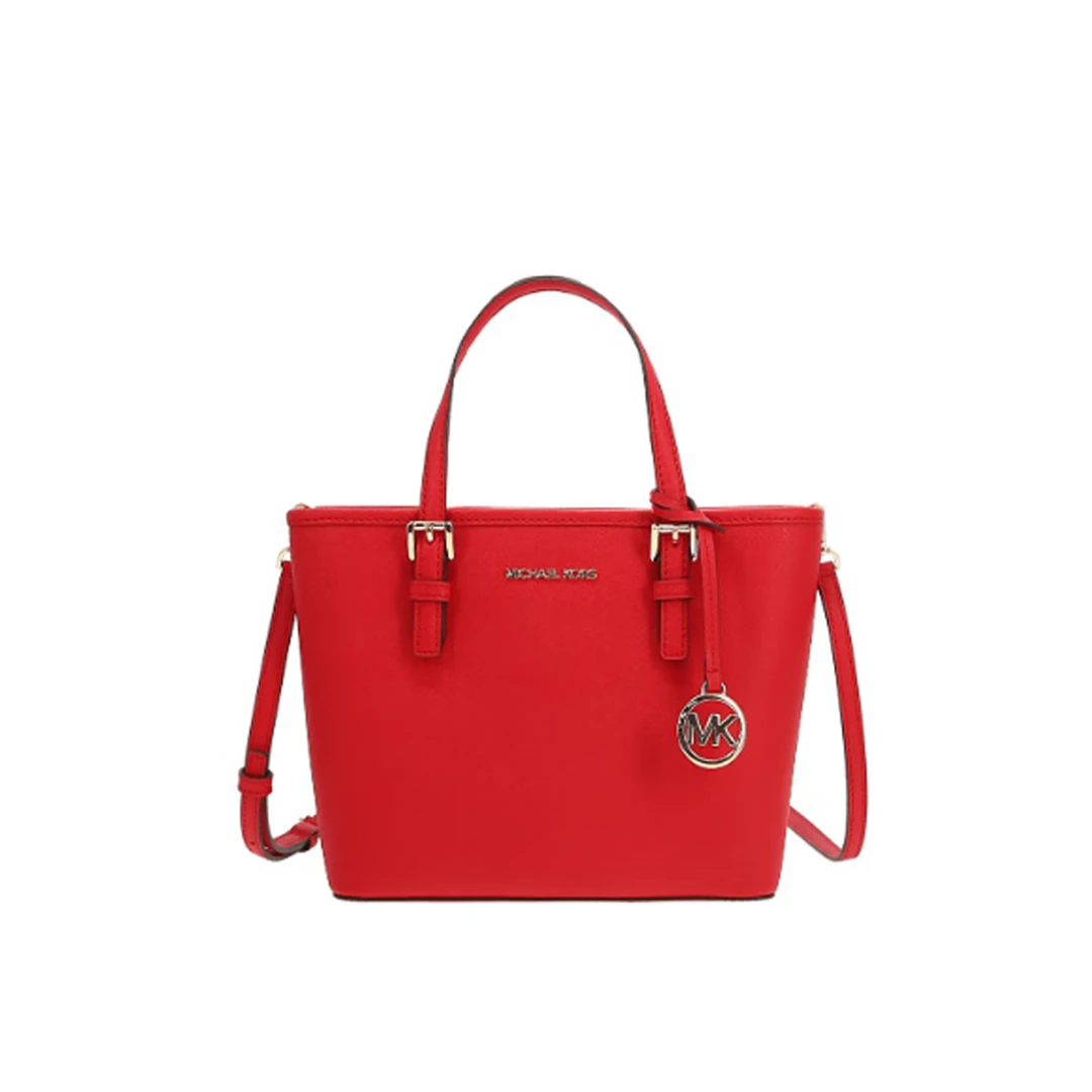 MICHAEL KORS/迈克高仕 MK红色菜篮子手提女包斜挎 27*19*10cm