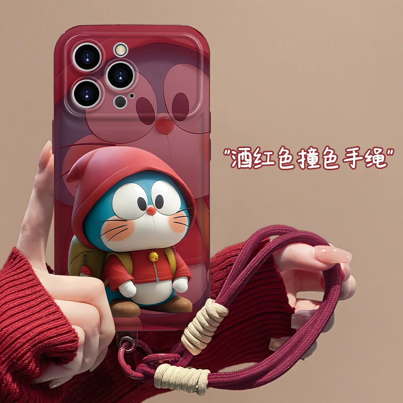 可爱叮当猫手机壳适用于苹果16/华为/oppo/vivo创意网红流行爆款