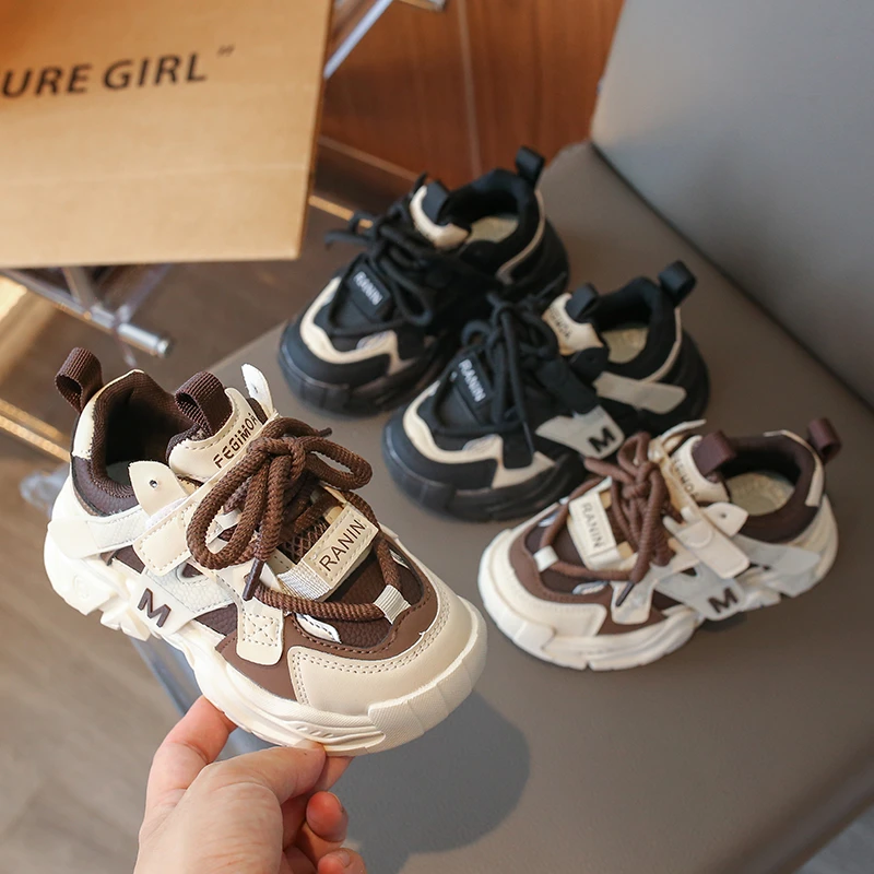 女童老爹鞋新款2024爆款秋儿童鞋子男童运动鞋休闲轻便老爹鞋潮