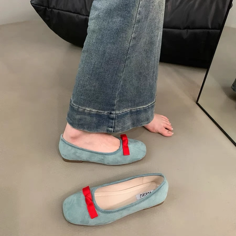 法式尤莱特芭蕾鞋女百搭绝美平底单鞋软底夏季春秋玛丽珍女鞋子