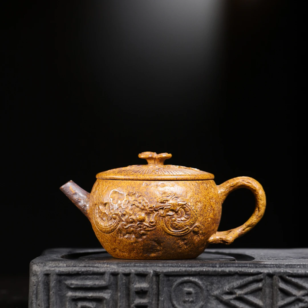 宜兴原矿龙骨金砂 灵芝汉瓦 约250毫升 精美 高端 手制 不挑茶