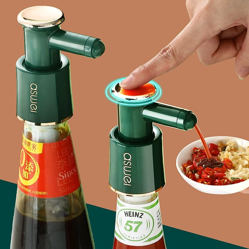 蚝油瓶挤压器通用压嘴泵头真空神器食品级油瓶油壶专用耗油按压嘴