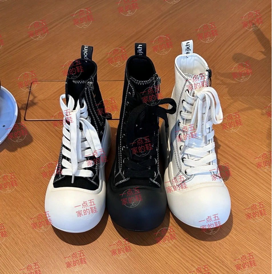 【BC传媒专属】顾茜茜同款增高13CM女鞋定制款圆头帆布鞋经典百搭款