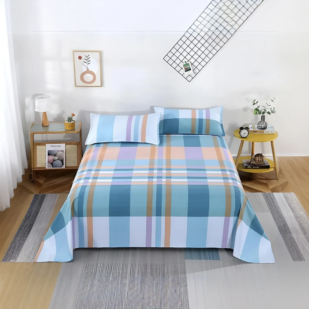 【山东 加厚 老粗布】｛多尺寸 床单枕套｝ 贴身 透气吸汗【时光绿】