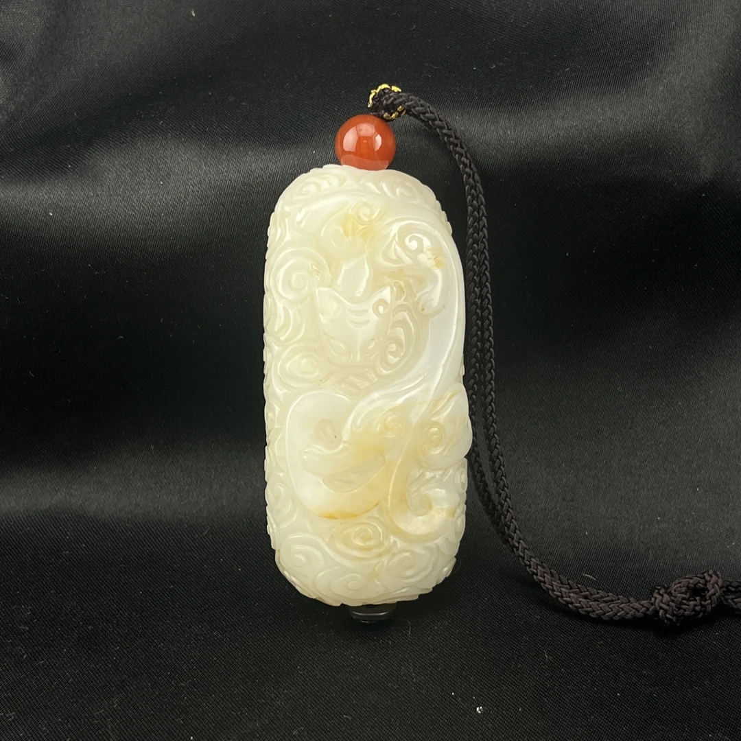 清晚期和田玉勒子/HY302765/金玉良缘/槐荫山房