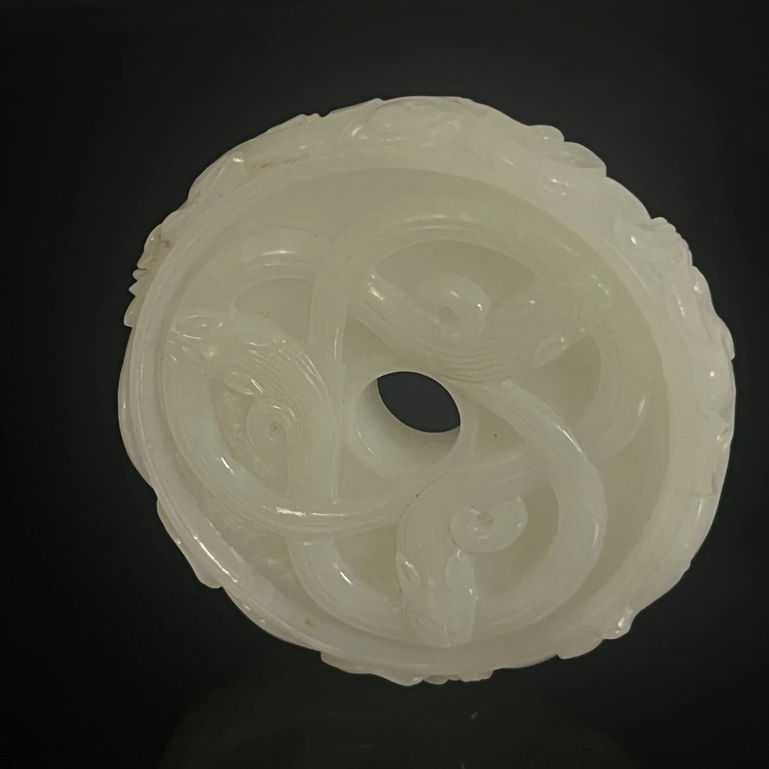 20世纪和田玉璧/HY462053/金玉良缘/槐荫山房